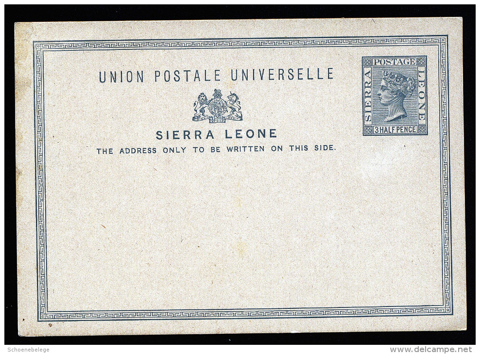 A3063) UK Sierra Leone Ganzsache Karte Ungebraucht Unused - Sierra Leone (...-1960)