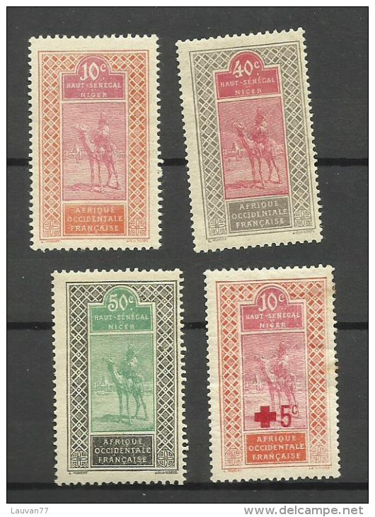 Haut-Sénégal Et Niger N°22, 28, 30, 35 Neufs Avec Charnière* Cote 10.70 Euros - Used Stamps