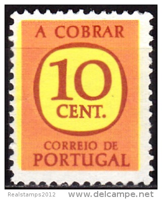 PORTUGAL - 1967-1984,  (PORTEADO)  Legenda «A COBRAR»  10 C.   (*) MNG  MUNDIFIL   Nº 65 - Nuevos