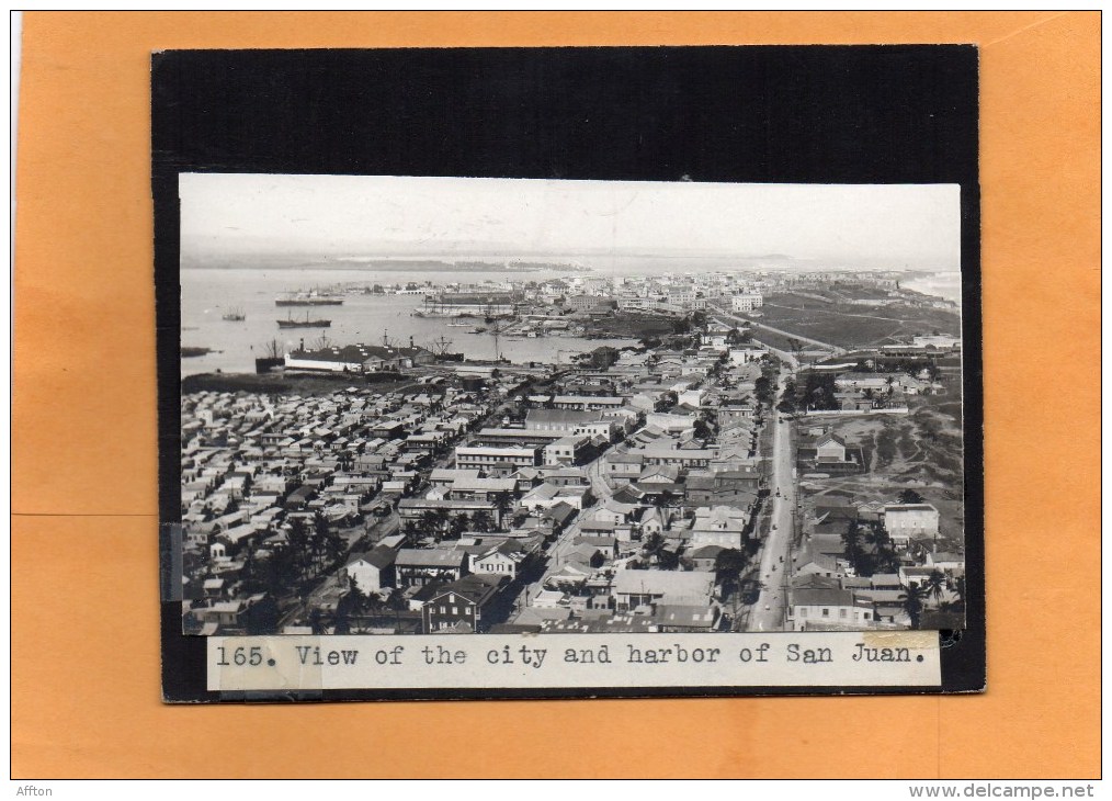 San Juan Old Postcard Cut Glued On Cardboard - Saint Kitts And Nevis