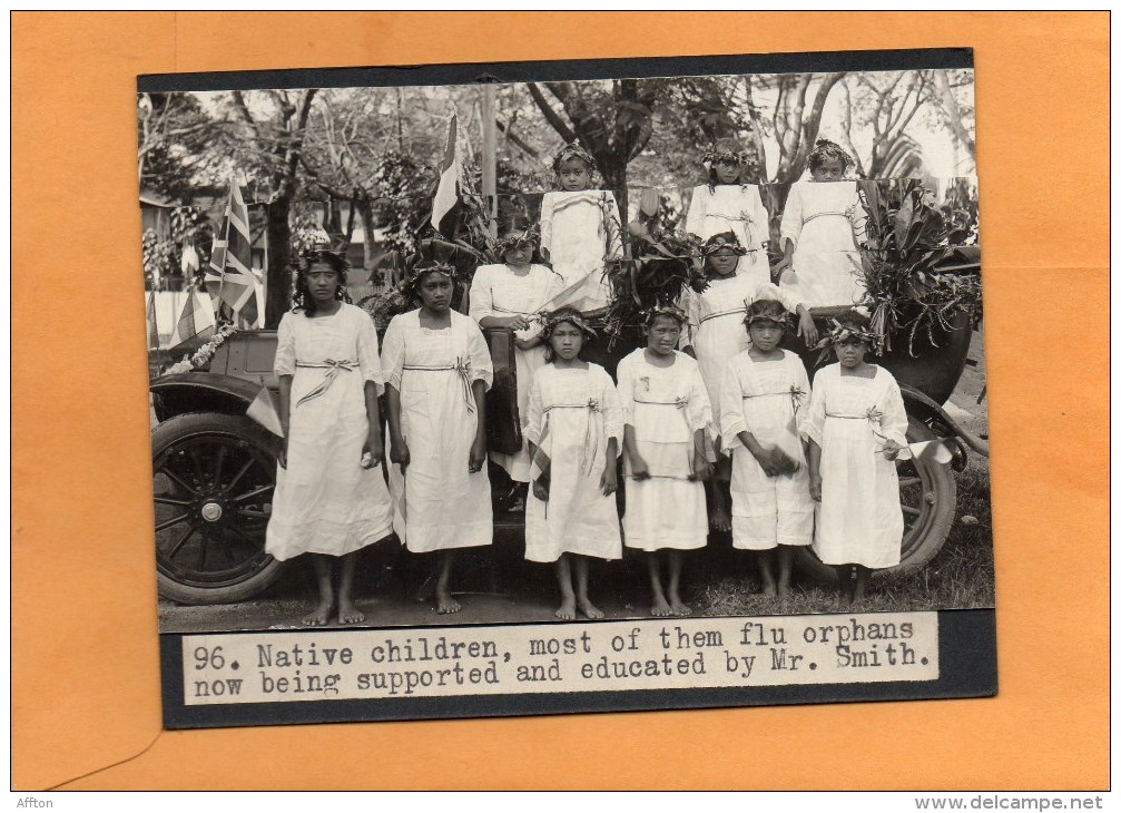 Old Postcard Cut Glued On Cardboard - San Cristóbal Y Nieves