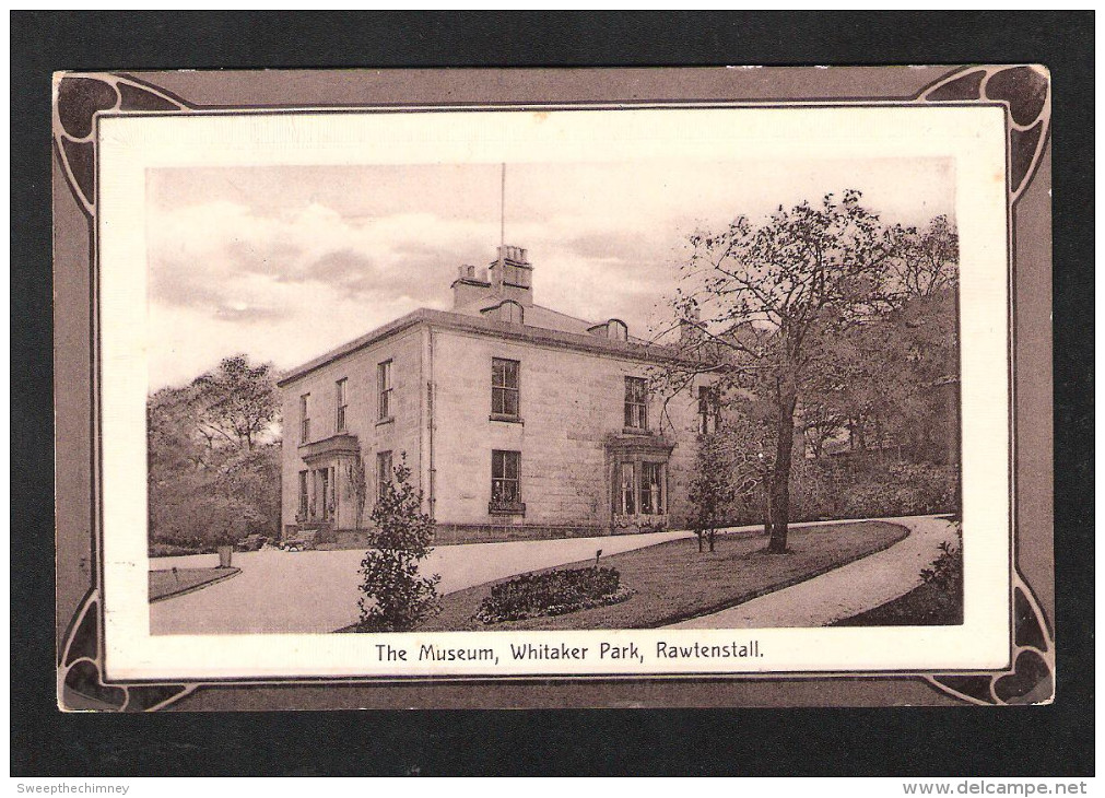 RAWTENSTALL THE MUSEUM Whitaker Park Lancashire Old Postcard Schofield & Co Publishers Burnley - Altri & Non Classificati