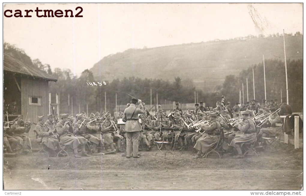 2 CARTE PHOTO : COBLENCE COLBENZ FANFARE MILITAIRE MUSIQUE MILITAIRE GUERRE SOLDAT 1923 - Guerre 1914-18