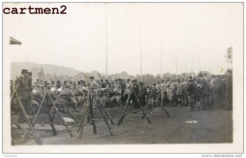 2 CARTE PHOTO : COBLENCE COLBENZ FANFARE MILITAIRE MUSIQUE MILITAIRE GUERRE SOLDAT 1923 - War 1914-18