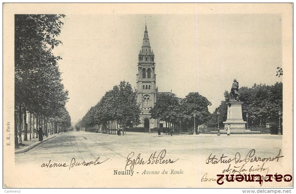 2 CPA : AUTOGRAPHE DEDICACE EMILE DURAND AUTEUR DU " BINIOU " CHANSON BRETONNE ARTISTE NEUILLY-SUR-SEINE 1900 - Chanteurs & Musiciens