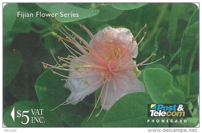 Fiji - Fijian Flower Capparis Sp, 12FJC, 1995, 44.700ex, Used - Fidji