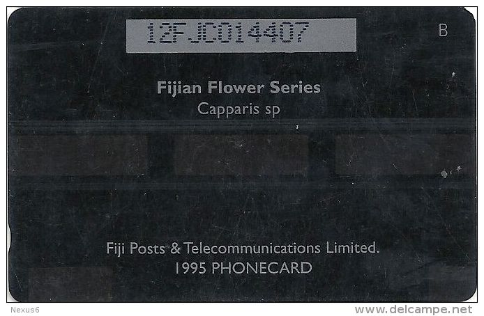 Fiji - Fijian Flower Capparis Sp, 12FJC, 1995, 44.700ex, Used - Fiji