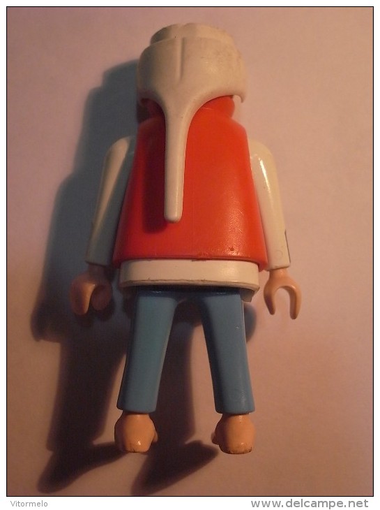 1 FIGURINE FIGURE DOLL PUPPET DUMMY TOY IMAGE POUPÉE - MAN HIPPIE BAREFOOT PLAYMOBIL GEOBRA - Playmobil