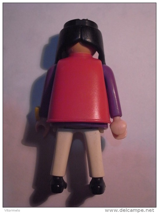 1 FIGURINE FIGURE DOLL PUPPET DUMMY TOY IMAGE POUPÉE - WOMAN PLAYMOBIL GEOBRA 1990 - Playmobil