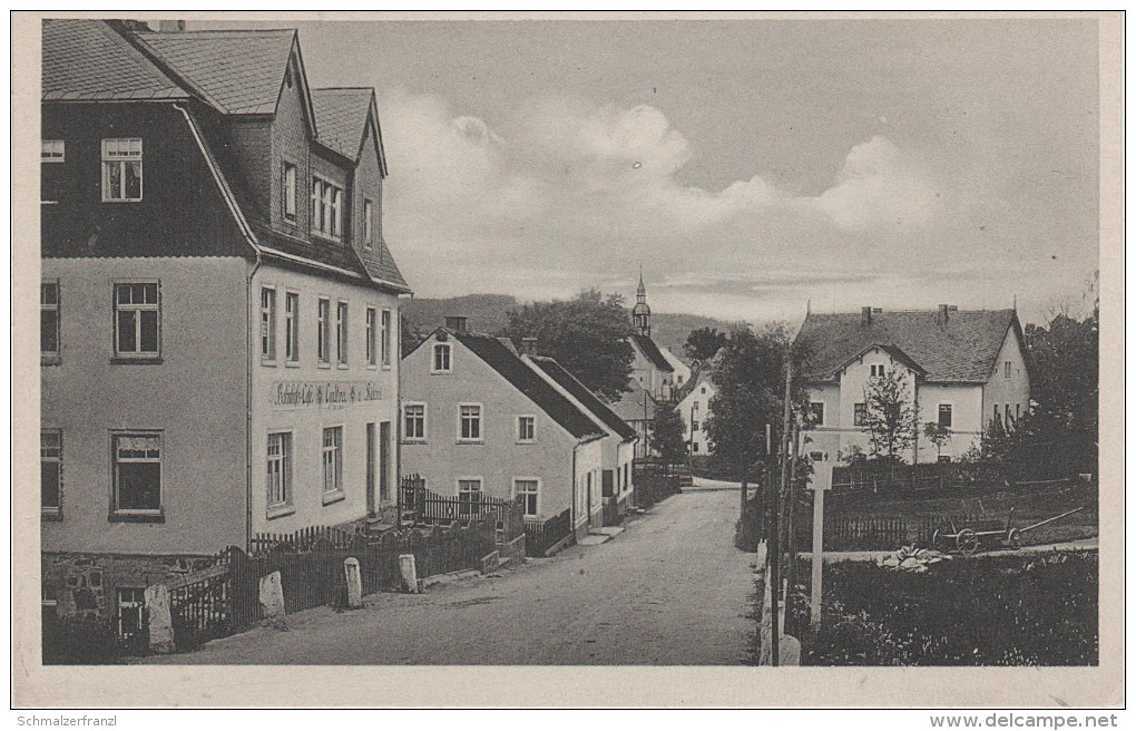 AK Neudorf Sehmatal Erzgebirge Restaurant Conditorei Illing Bahnhofstrasse Bei Sehma Cranzahl Annaberg Oberwiesenthal - Sehmatal