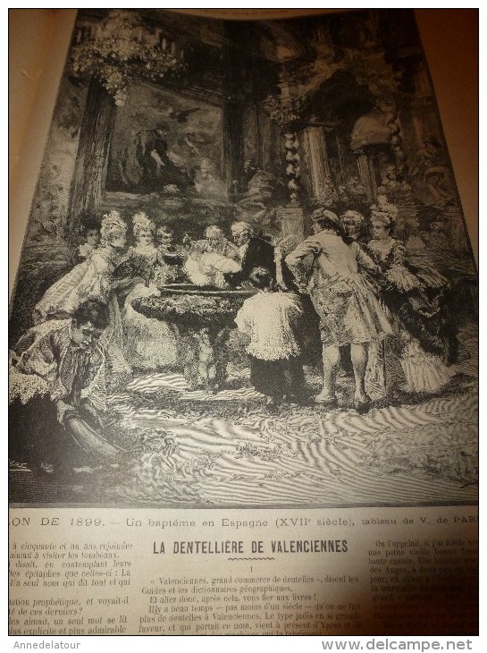 1899 SOLEIL du DIMANCHE:Aquarelle de Zier;BALZAC (documentaire+++);Châteaux (Saché,Candé,La Chevrière,Valesne;Baudelaire