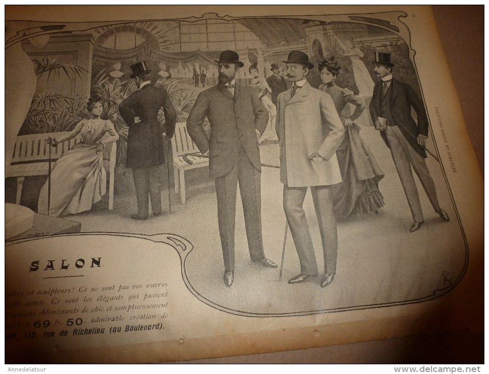 1899 SOLEIL du DIMANCHE:Aquarelle de Zier;BALZAC (documentaire+++);Châteaux (Saché,Candé,La Chevrière,Valesne;Baudelaire