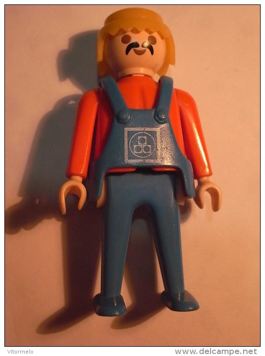 1 FIGURINE FIGURE DOLL PUPPET DUMMY TOY IMAGE POUPÉE - MAN NUCLEAR PLAYMOBIL GEOBRA 1974 - Playmobil