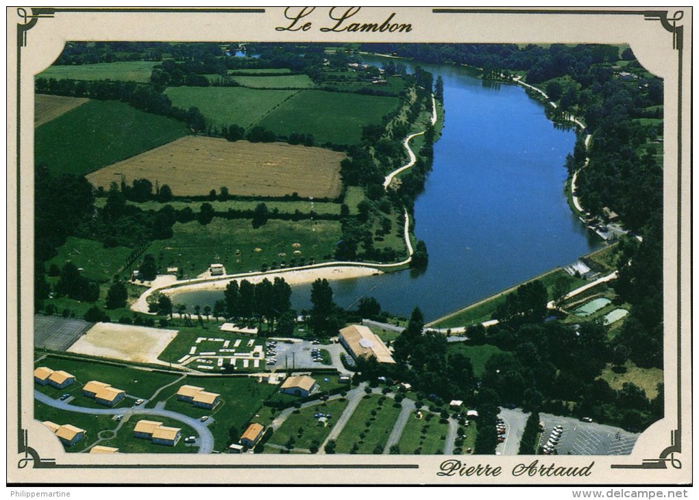 79 - Celles Sur Belle : Vue Aérienne Du Plan D'eau Du Lambon (cliché M.Chevet) - Celles-sur-Belle