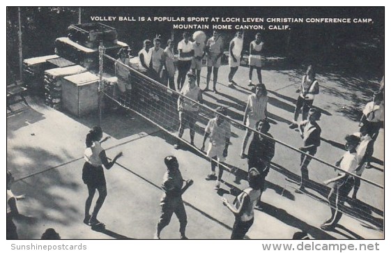 Volley Ball Is A Popular Sport At Loch Leven Christian Conference Camp Mountain Home Canyon California Artvue - Scouting