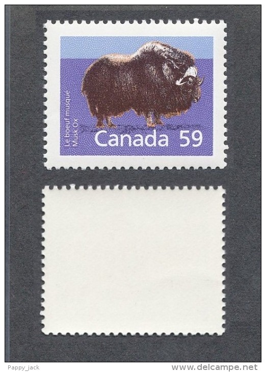 Canada Musk Mammal Buffalo Definitive  #1174a SP Perf 13.1 GT4  Year 1989  MNH - Unused Stamps