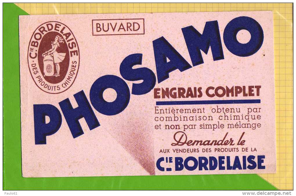 Buvard &amp; Blotting Paper  :PHOSAMO Engrais Complet  Cie Bordelaise - Landbouw