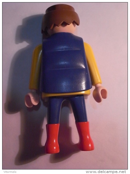 1 FIGURINE FIGURE DOLL PUPPET DUMMY TOY IMAGE POUPÉE - MAN JACKET PLAYMOBIL GEOBRA 1992 - Playmobil