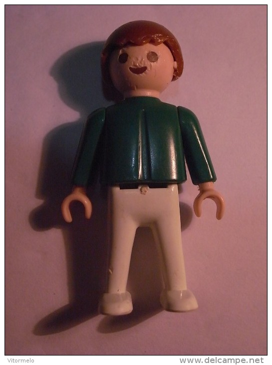 1 FIGURINE FIGURE DOLL PUPPET DUMMY TOY IMAGE POUPÉE - MAN BOY PLAYMOBIL GEOBRA 1981 - Playmobil