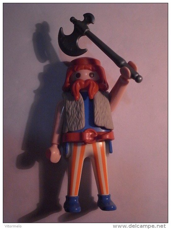 1 FIGURINE FIGURE DOLL PUPPET DUMMY TOY IMAGE POUPÉE - MAN VIKING PLAYMOBIL GEOBRA 1993 - Playmobil