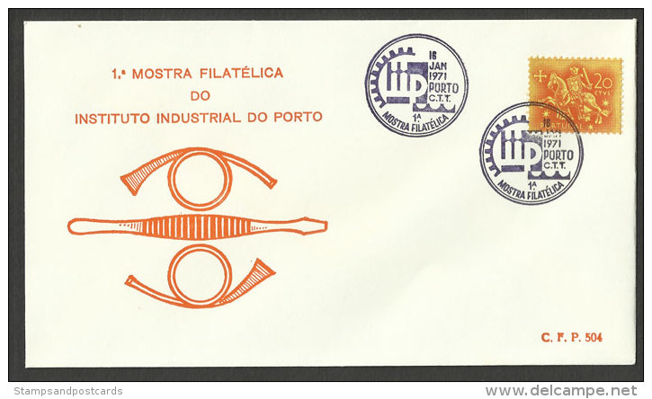 Portugal Cachet Commémoratif  Expo Philatelique Porto 1971 Event Postmark Stamp Expo Oporto 1971 - Flammes & Oblitérations