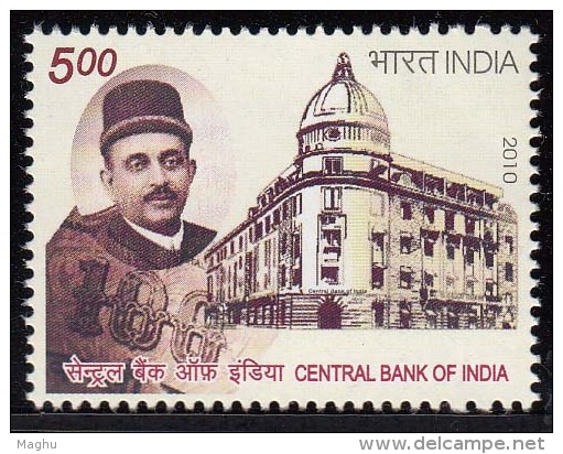 India MNH 2010, Cental Bank Of India, Architecture, Monument, - Nuovi