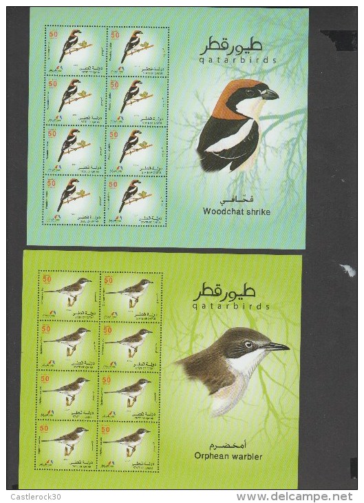 O) 2009 QATAR, BIRDS, MINISHEET FOR 6, MNH - Qatar