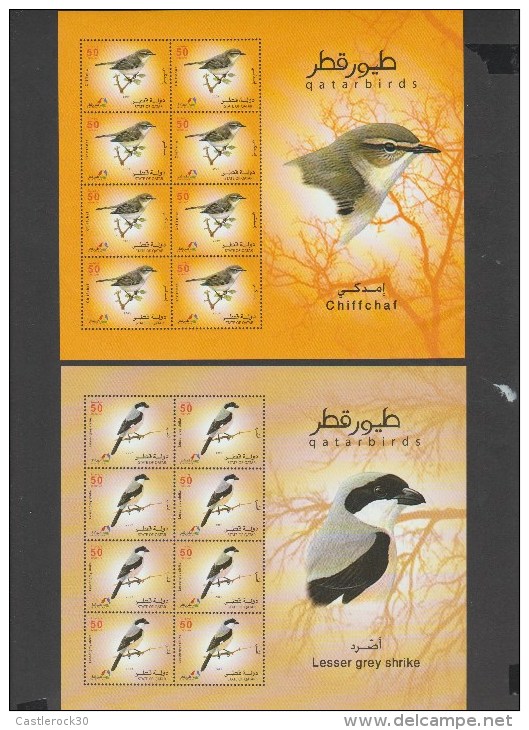 O) 2009 QATAR, BIRDS, MINISHEET FOR 6, MNH - Qatar