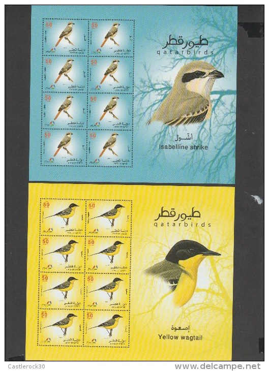 O) 2009 QATAR, BIRDS, MINISHEET FOR 6, MNH - Qatar