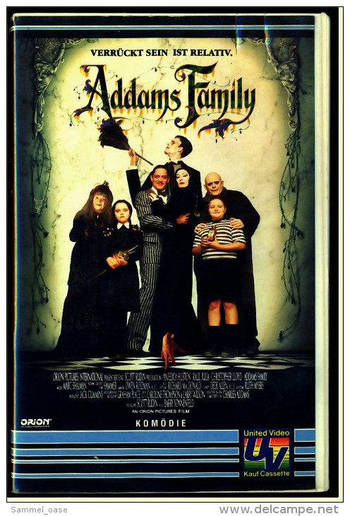 VHS Video  -  Die Addams Family ; Verrückt Sein Ist Relativ.  -  Mit : Victoria Hall, Jimmy Ross  -  Von 1994 - Children & Family