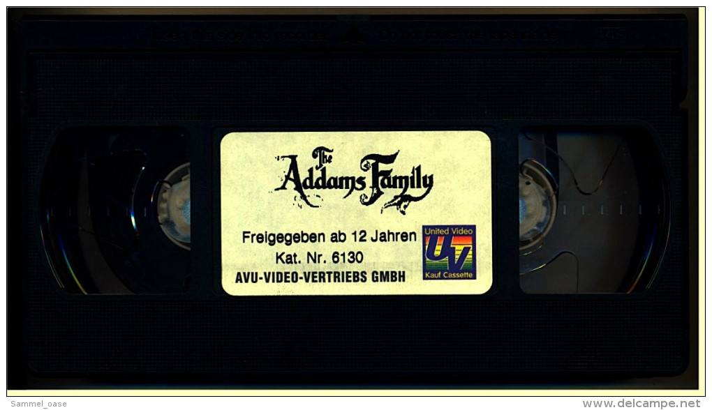 VHS Video  -  Die Addams Family ; Verrückt Sein Ist Relativ.  -  Mit : Victoria Hall, Jimmy Ross  -  Von 1994 - Enfants & Famille