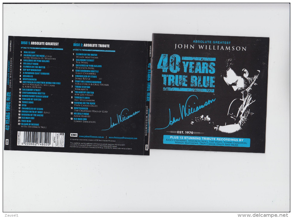 John Williamson - 40 Years True Blue 2 Original CDs - 35 Titel Mit Top Musikern - Country & Folk