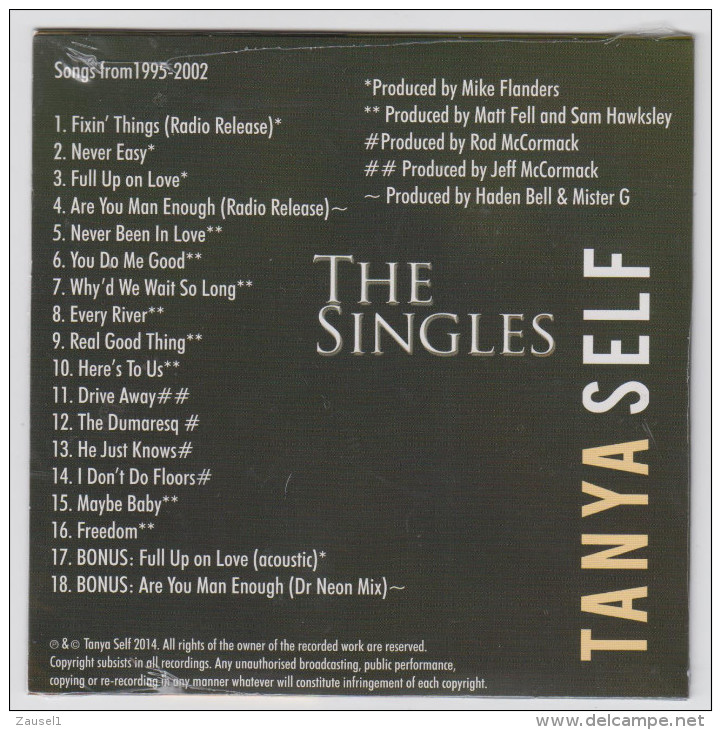 Tanya Self - The Singles - Die Aktuelle Original CD Aus  2014 - Country & Folk