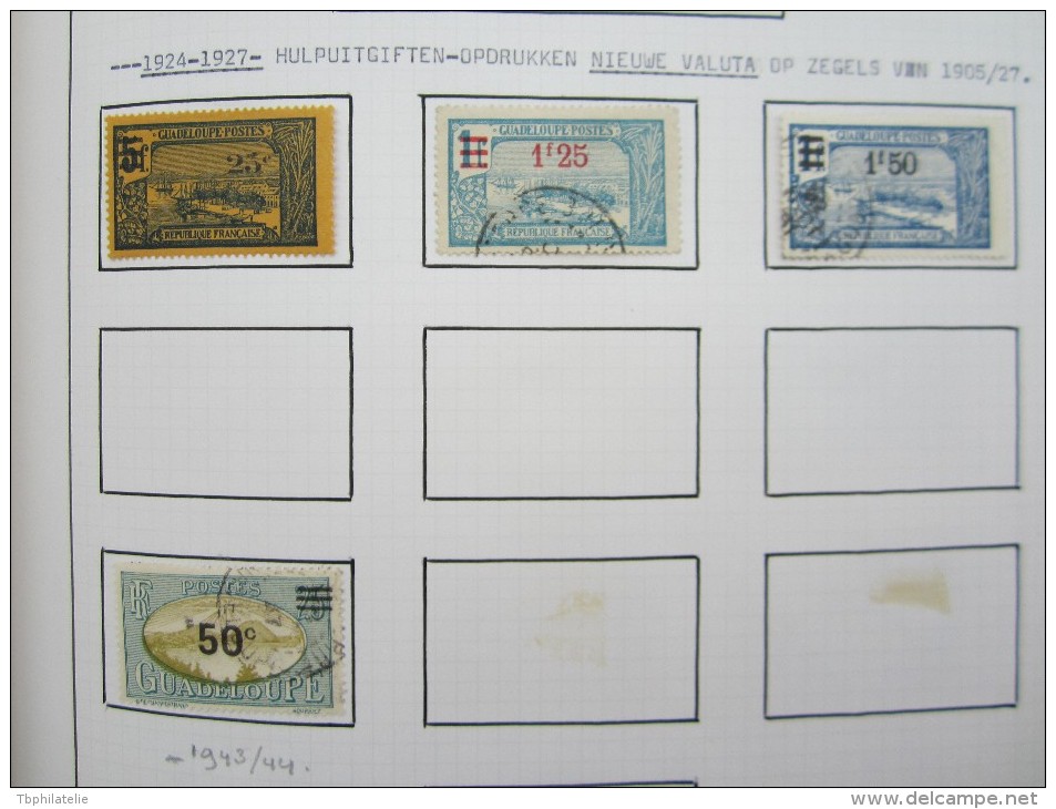 VEND BEAU LOT DE TIMBRES DE GUADELOUPE SUR 10 F.A. !!!! (b) - Other & Unclassified