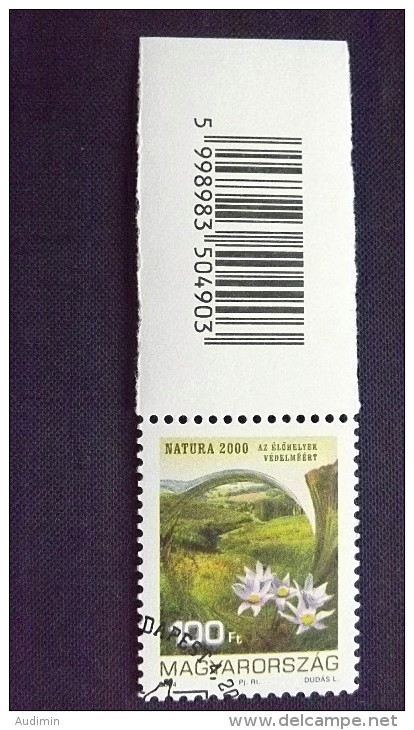 Ungarn 4992 Oo/ESST, Geschützte Landschaft Bei Pannon, Im Vordergrund Schusterblumen (Pulsatilla Grandis) - Used Stamps