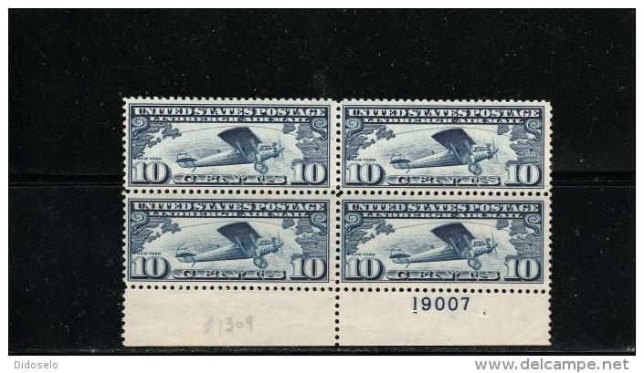 USA  - Michel # 306 A--MNH (**)--block Of Four With Plate Number - 1b. 1918-1940 Neufs