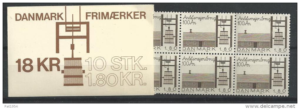 Danemark 1982 Carnet Neuf C763 Coopérative Laitière - Carnets