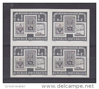 Austria 1975 Stamp Day Blackprint 1v Bl Of 4 ** Mnh (20142) - Proeven & Herdruk