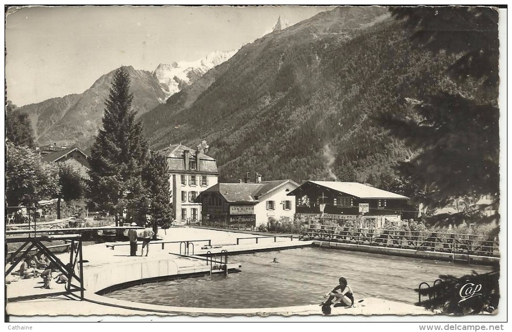 74 . CHAMONIX MONT BLANC . LA PISCINE BEAU SITE . - Chamonix-Mont-Blanc