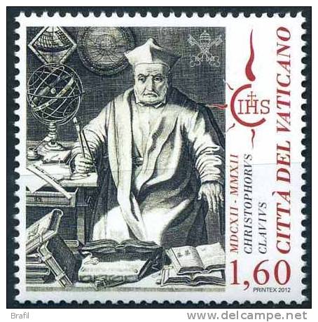 2012 Vaticano, Cristoforo Clavio, Serie Completa Nuova (**) - Unused Stamps