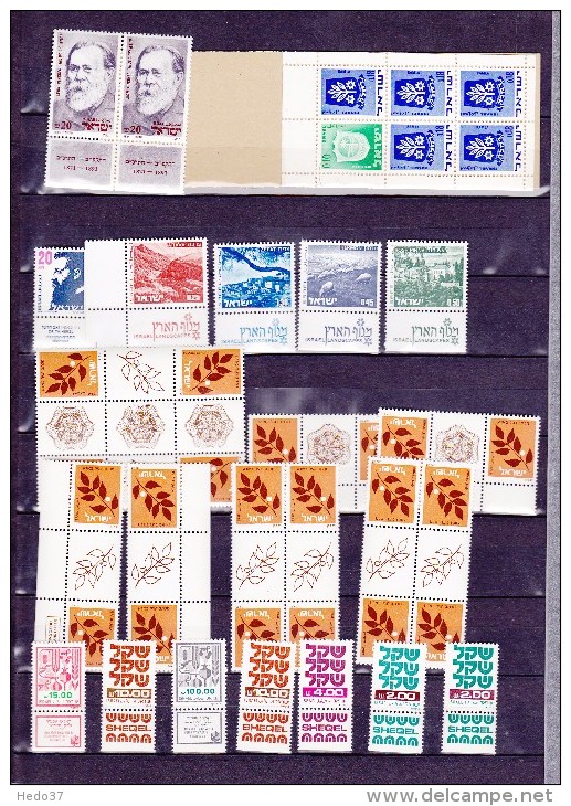 Israël Ensemble De Timbres Neufs ** - SUPERBE - 9 Scans - Colecciones & Series