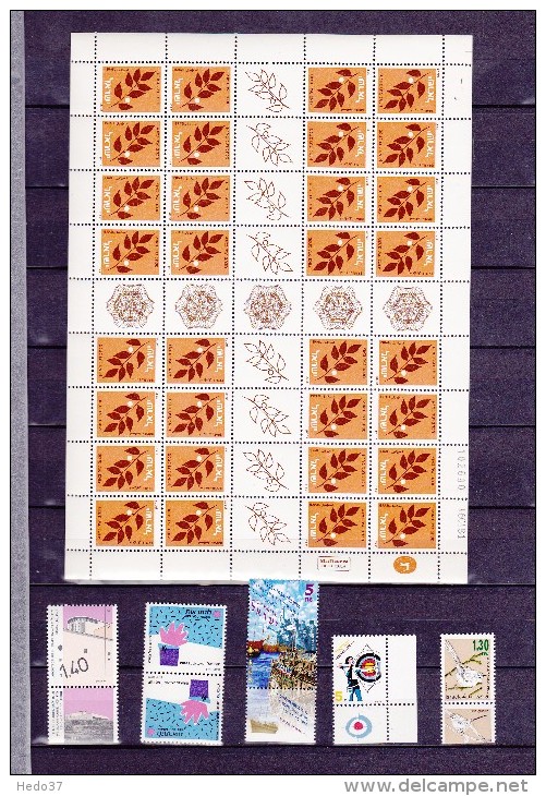 Israël Ensemble De Timbres Neufs ** - SUPERBE - 9 Scans - Colecciones & Series