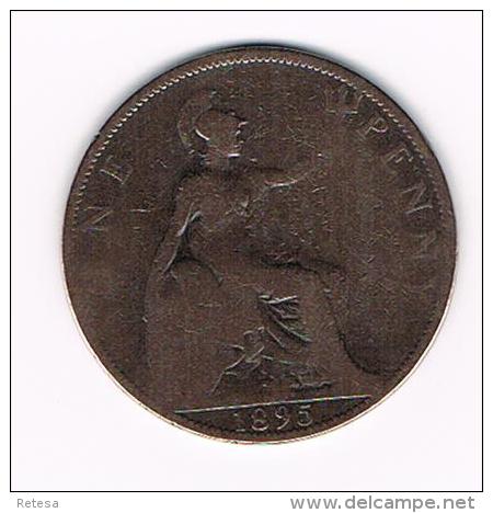 ¨ GREAT BRITAIN  1 PENNY 1895  VICTORIA - D. 1 Penny