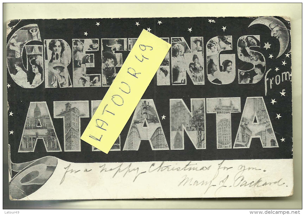 GREETINGS FROM ATLANTA  1906 - Atlanta