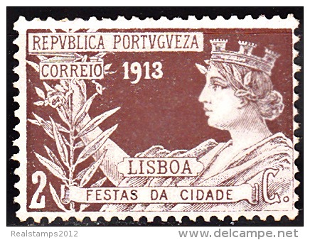 PORTUGAL  (IMP. POSTAL E TELEG.) 1913. Festas Da Cidade De Lisboa.   2 C.  (*) MNG  MUNDIFIL   Nº 6 - Nuovi