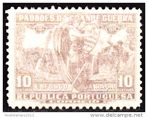 PORTUGAL (IMPOSTO POSTAL E TELEGRÁFICO) 1925.  Padrões Da Grande Guerra. 10 C. CAST.  (*) MNG  MUNDIFIL  Nº 16 - Unused Stamps