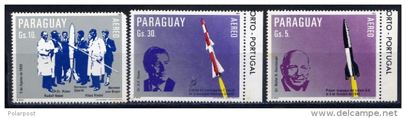 PARAGUAY 1983. &#8470;3104-3106 SPACE (*) - Paraguay