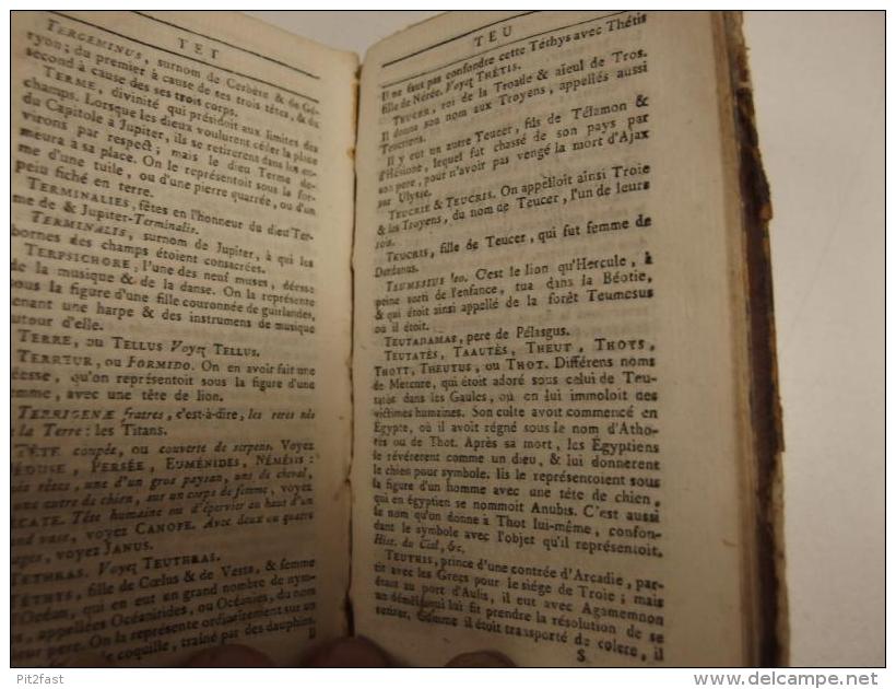 HOMPRÉ (Etienne-Maurice) : DICTIONNAIRE ABRÉGÉ DE LA FABLE 1787 WE - Zeldzaamheden