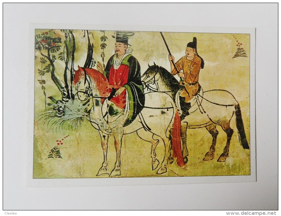 CARTE Peinture Chine Editions La Guilde - Cavalier Et Serviteur - Sin Clasificación