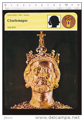 Fiche Charlemagne - Illustration Buste Reliquaire En Argent Contenant Le Crâne De L'Empereur 01-FICH-Histoire De France - Storia